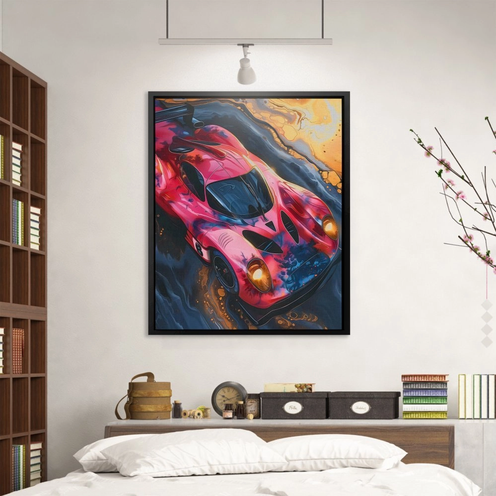 Pink Race Car