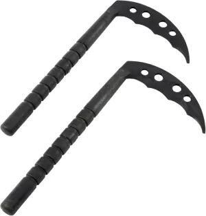 Plastic Kama Set, 4 Colors to Chose from in Black, Pink, Blue, and Red 11.5 inch Handle or 13.5 inch