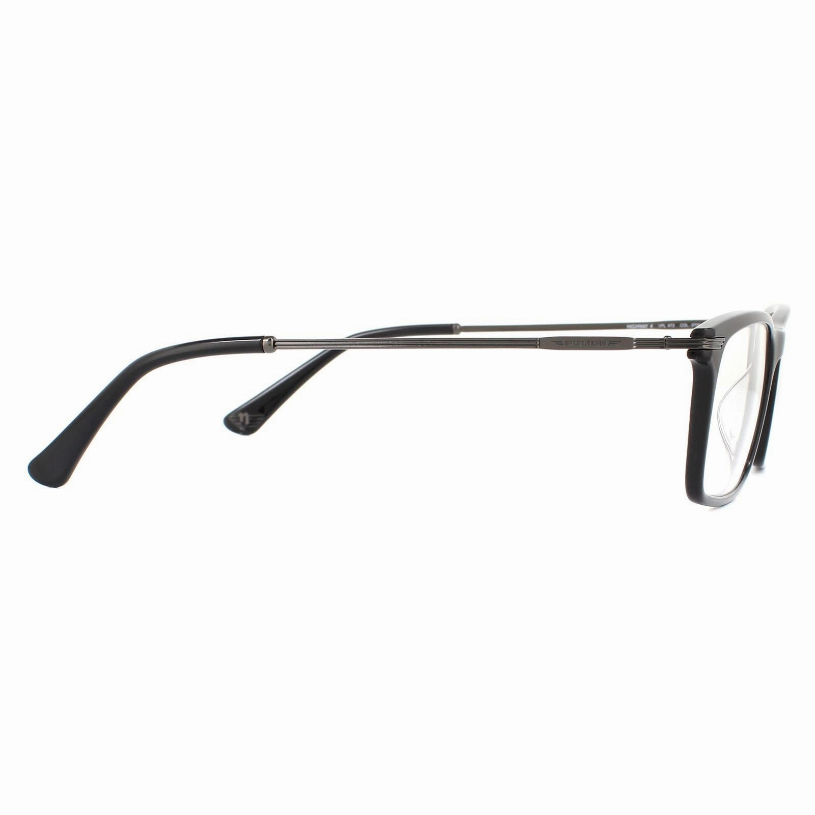 Police Glasses Frames Highway 4 VPL473 0700 Shiny Black Men