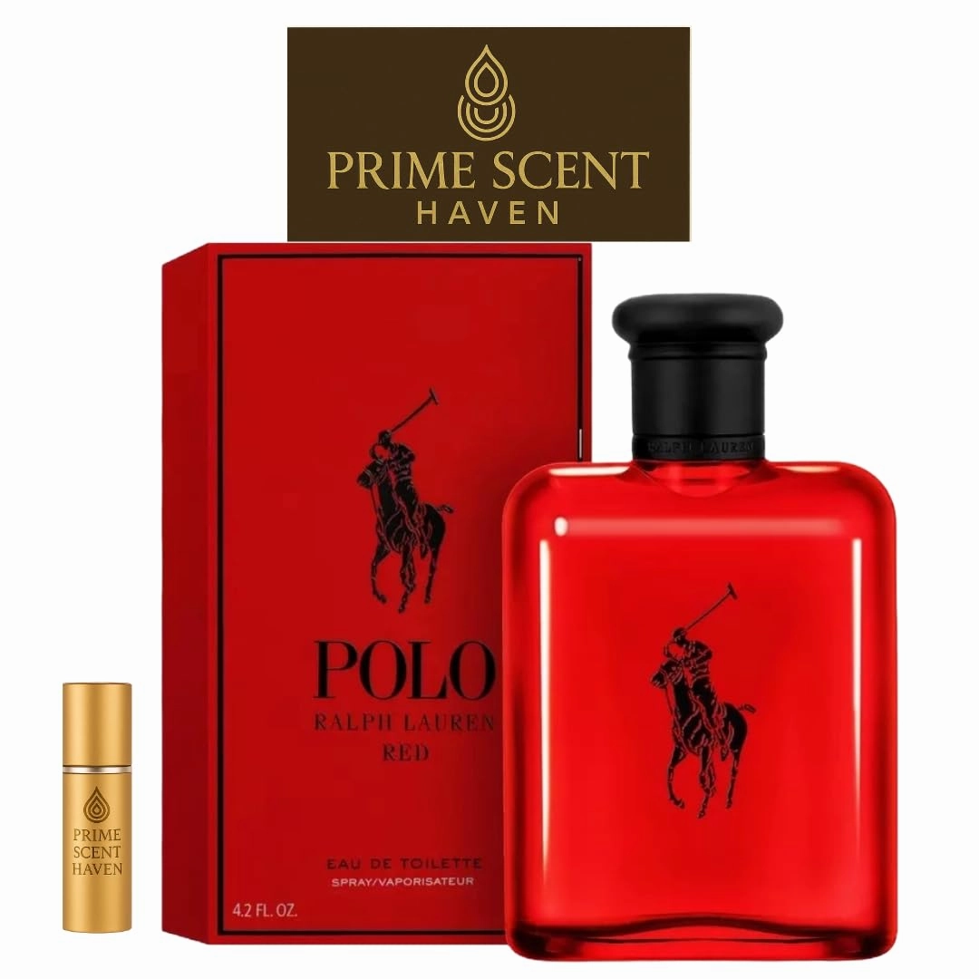 Polo Red Cologne for Men Eau de Toilette Spray 4.2 oz Bundle with Perfume Atomizer