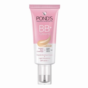POND-S BB  Cream, Lightweight Natural Foundation, Ivory, All Skin Types 30g (Pack of 2)