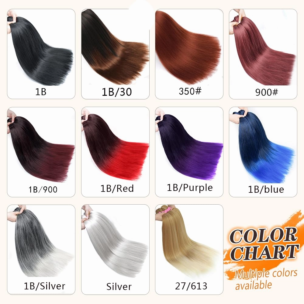Pre Stretched Braiding Hair Extensions 20 Inch 6 Pack Ombre Red Braids Hair for Women (1B/Red)