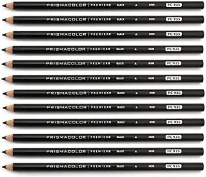 Prismacolor Colored Pencil PC935 Black - One Dozen Pencils