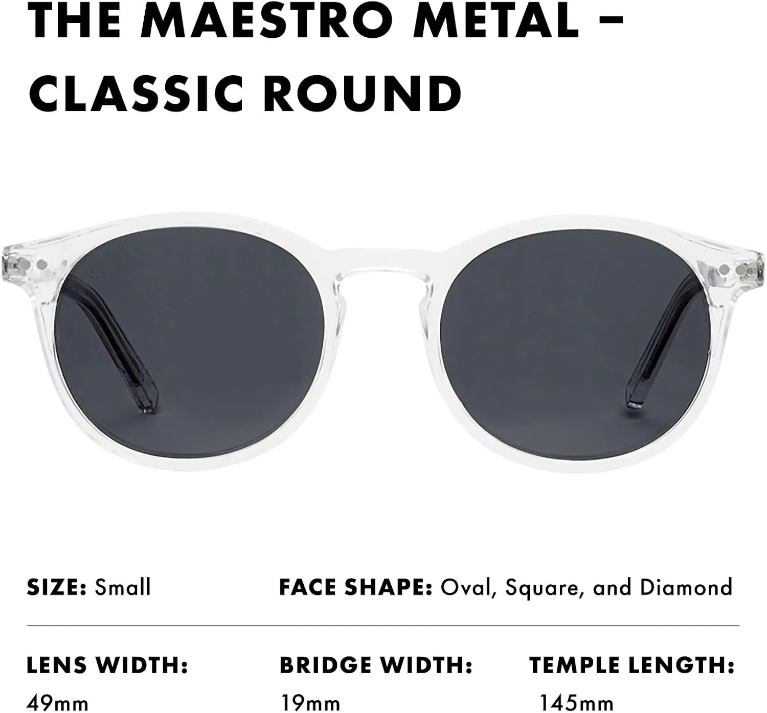 Prive Revaux The Maestro Metal Classic Round Sunglasses – Handcrafted, Polarized Lenses, 100% UV Protection – Men & Women