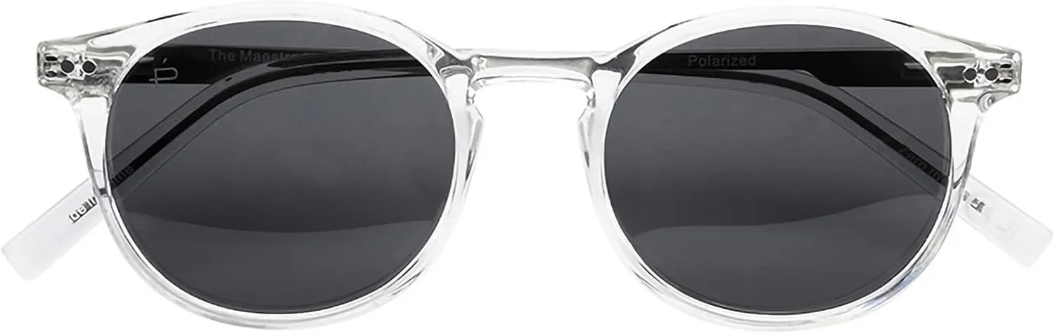 Prive Revaux The Maestro Metal Classic Round Sunglasses – Handcrafted, Polarized Lenses, 100% UV Protection – Men & Women