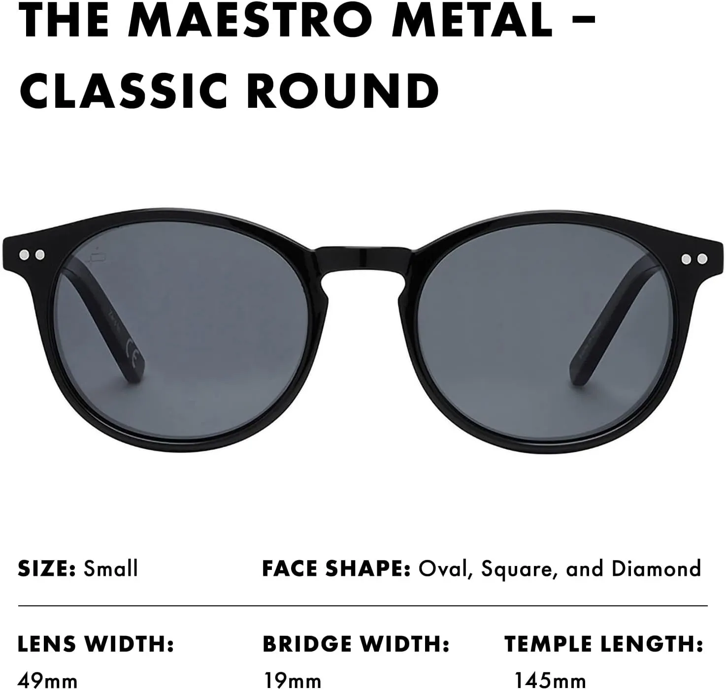Prive Revaux The Maestro Metal Classic Round Sunglasses – Handcrafted, Polarized Lenses, 100% UV Protection – Men & Women