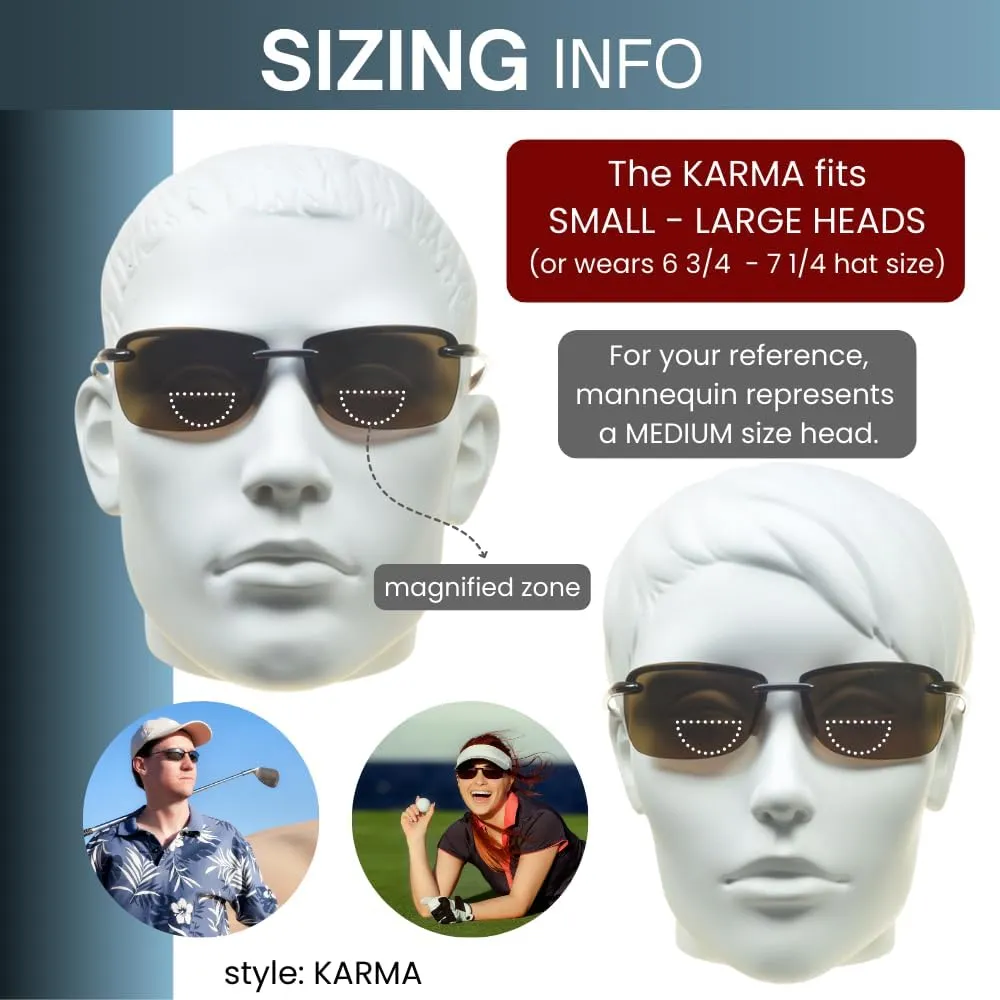 proSPORT Polarized Bifocal Reading Sunglasses | Fishing Golf |Men & Women | Modern Sporty Light & Comfortable
