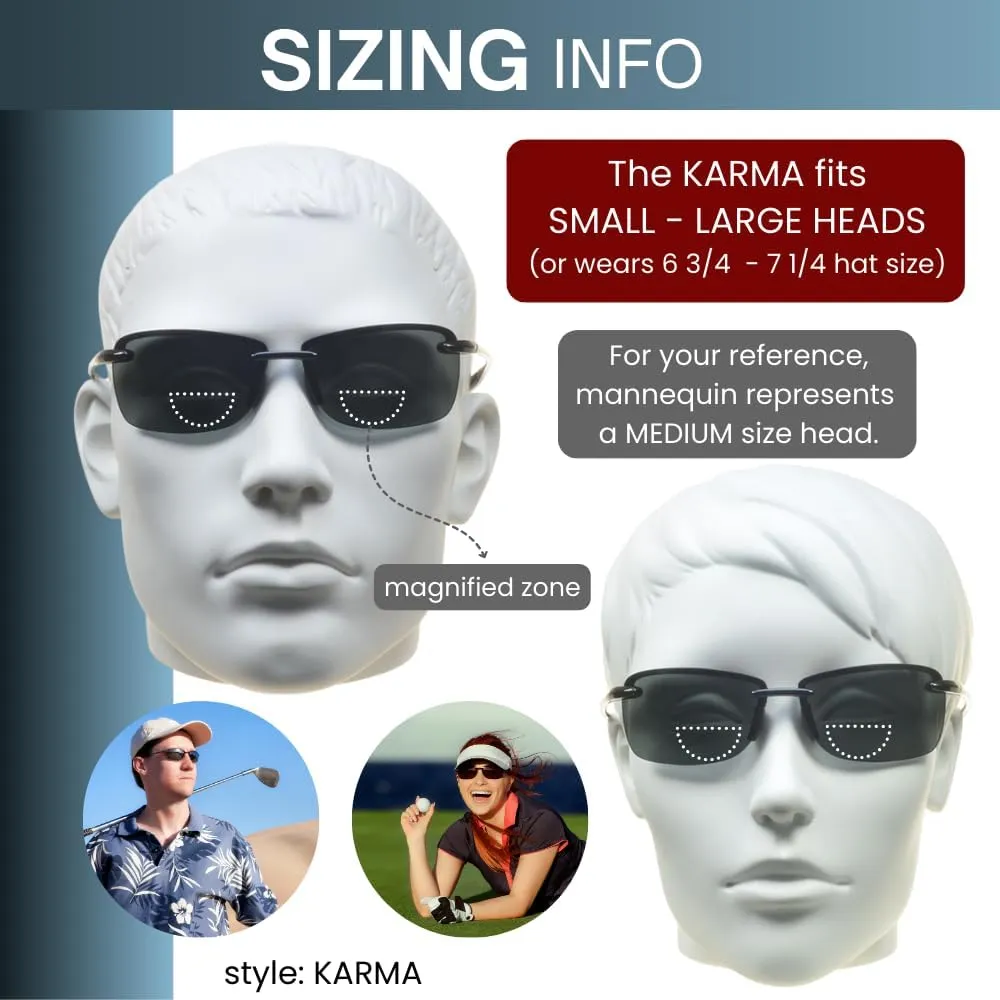 proSPORT Polarized Bifocal Reading Sunglasses | Fishing Golf |Men & Women | Modern Sporty Light & Comfortable