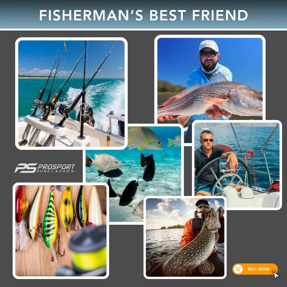proSPORT Polarized Bifocal Reading Sunglasses | Fishing Golf |Men & Women | Modern Sporty Light & Comfortable