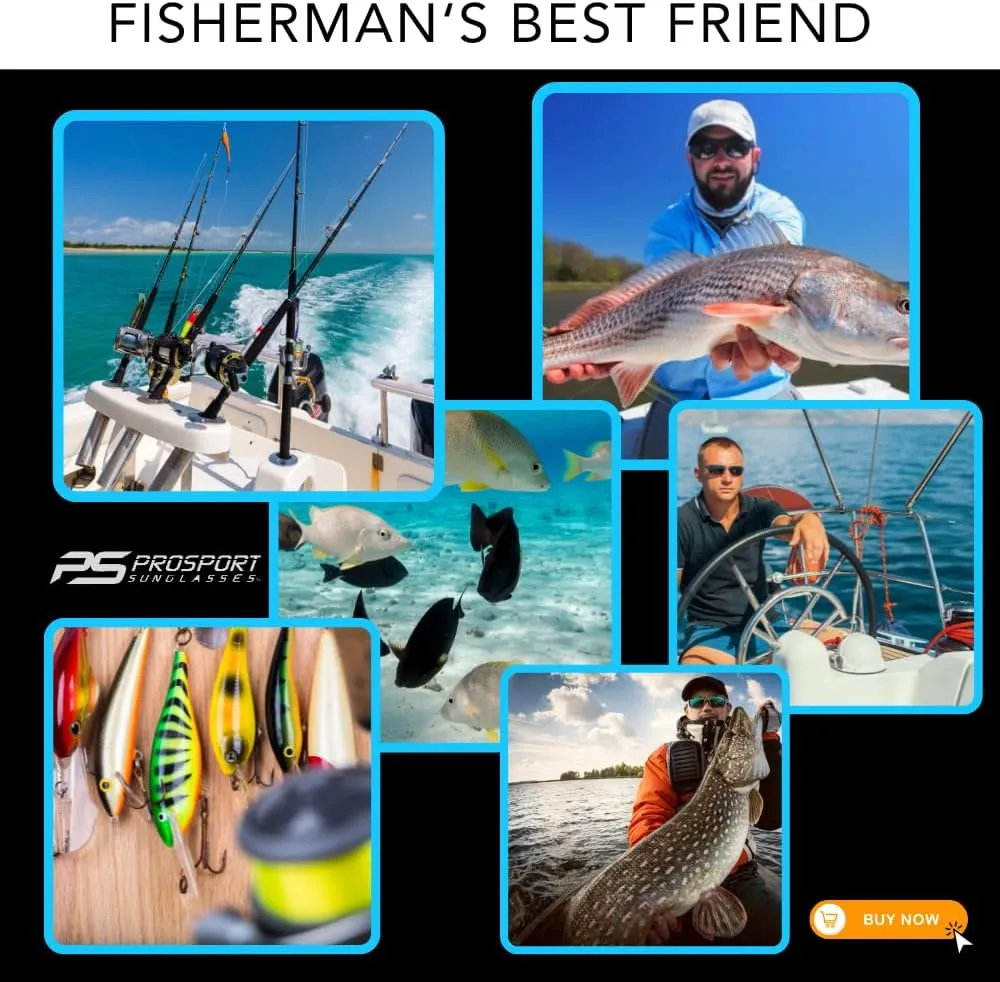 proSPORT Polarized Bifocal Sunglasses Men Women Fishing Anti Glare Metal