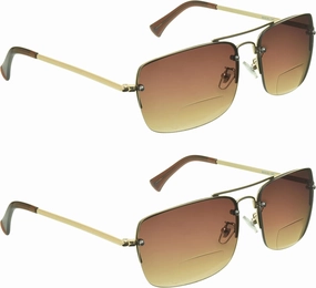 proSPORT Gradient Bifocal Sunglasses for Men Women Aviator Tinted Readers