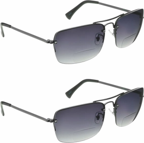 proSPORT Gradient Bifocal Sunglasses for Men Women Aviator Tinted Readers
