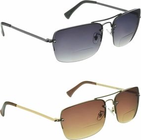 proSPORT Gradient Bifocal Sunglasses for Men Women Aviator Tinted Readers