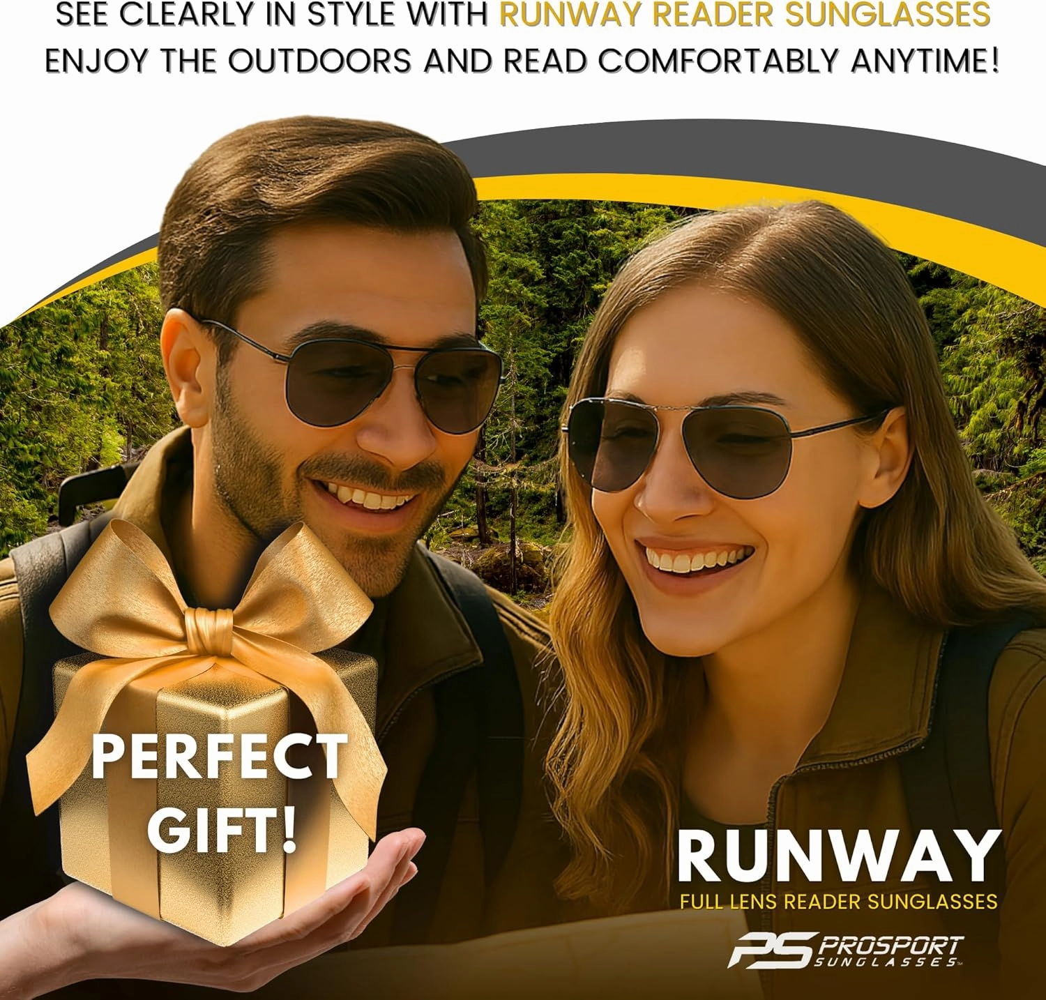 proSPORT Reading Sunglass Tinted FULL LENS Sun Reader Glasses Aviator Large Men Women NOT BIFOCAL