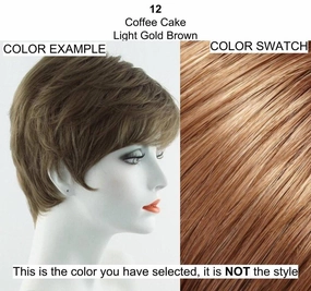 Provocative Ponytail Color 12 Coffee Cake Easihair Hairpieces 14" - 20" Length Reversible Claw Clip Attachment Synthetic Wavy Layered Pony Clip On Bundle MaxWigs Hairloss Booklet