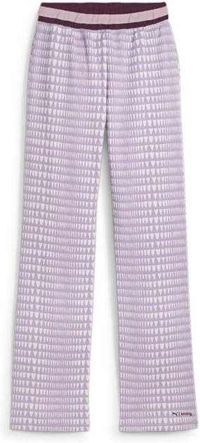 PUMA Womens Pants X Lemlem Casual Drawstring - Purple, White - Size XS