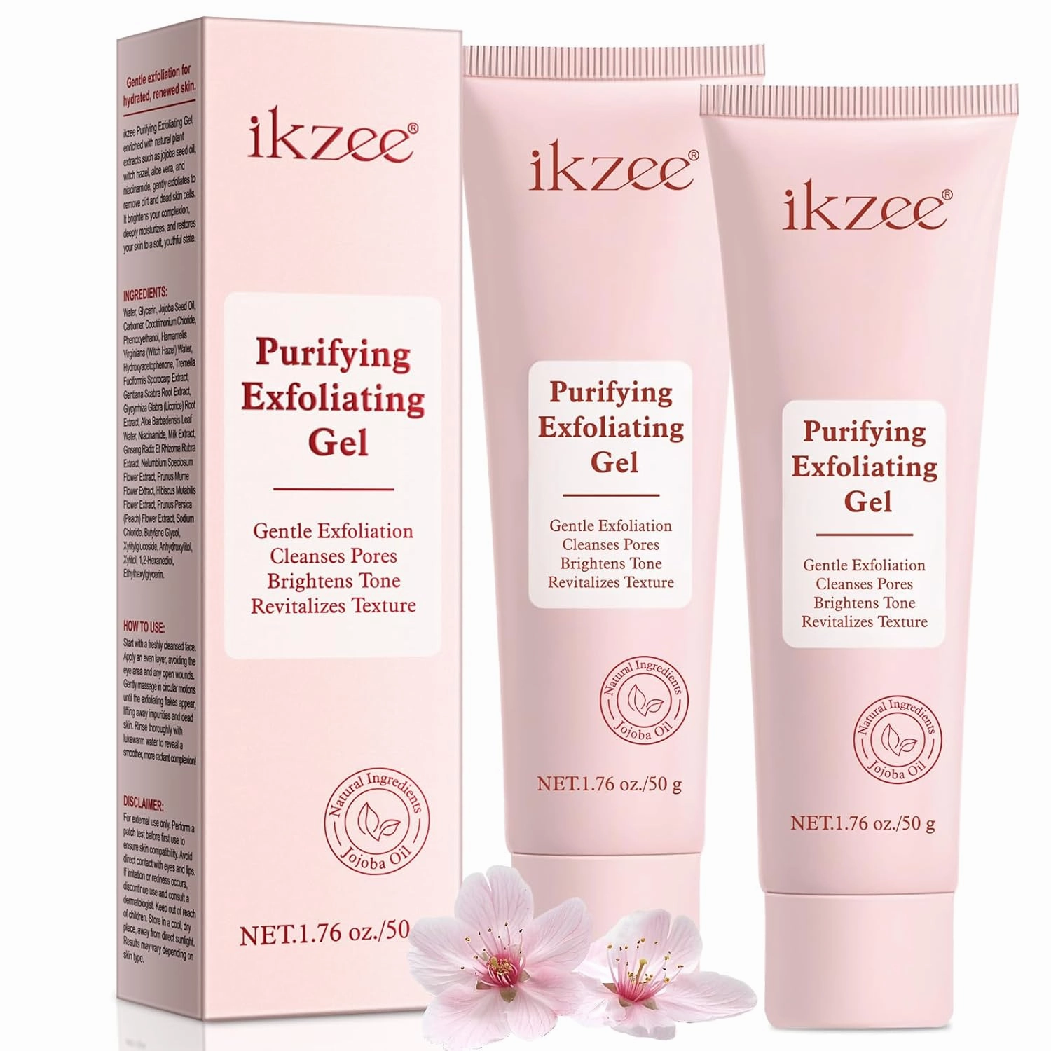 Purifying Exfoliating Gel,Facial Exfoliator Cleanser,Gentle Face Scrub,Deep Cleansing Face and Body Exfoliating Scrub Gel for All Skin Types (2)