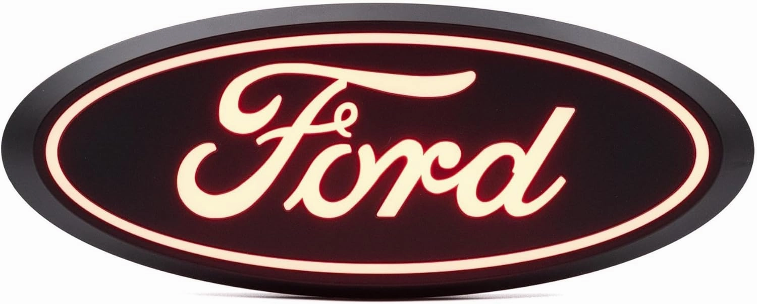 Putco 92604 2015-2025 Ford F-150 and 2023-2025 Ford Super Duty Rear Illuminated LED Red Emblem