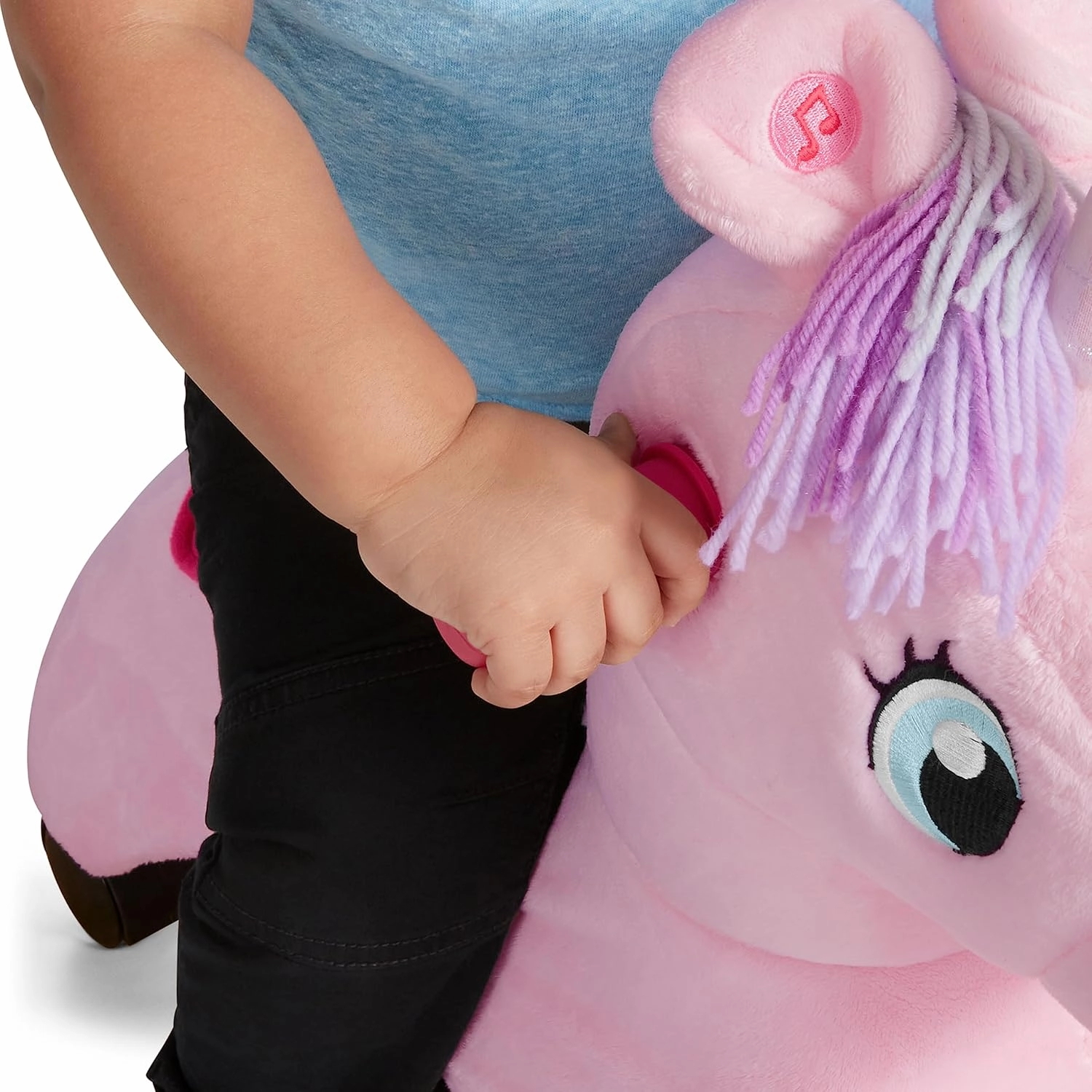Radio Flyer Shimmer The Magical Unicorn with Interactive Lights and Sounds, Ride On Toy for Toddlers Ages 1-3, Pink Unicorn Toy for Kids