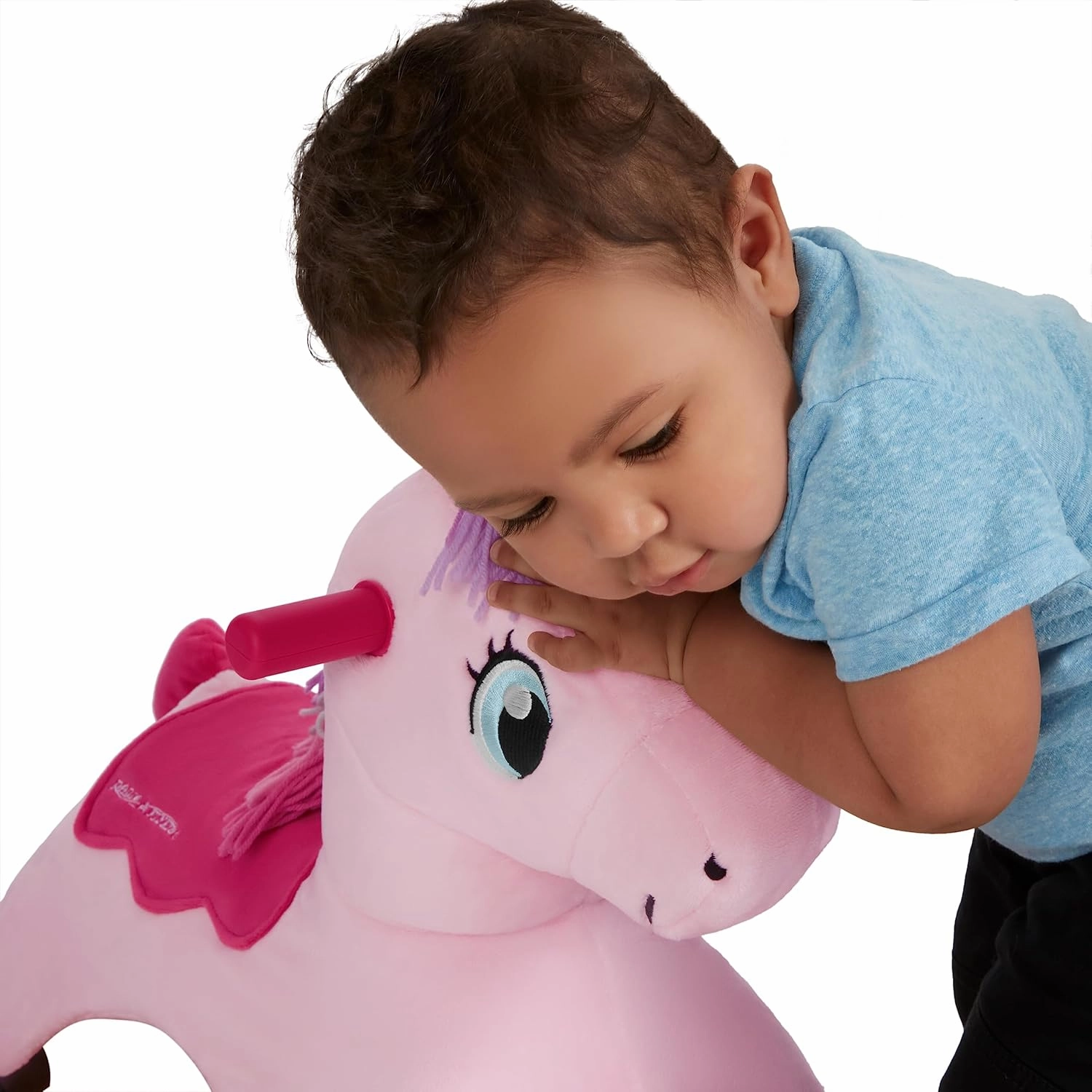 Radio Flyer Shimmer The Magical Unicorn with Interactive Lights and Sounds, Ride On Toy for Toddlers Ages 1-3, Pink Unicorn Toy for Kids