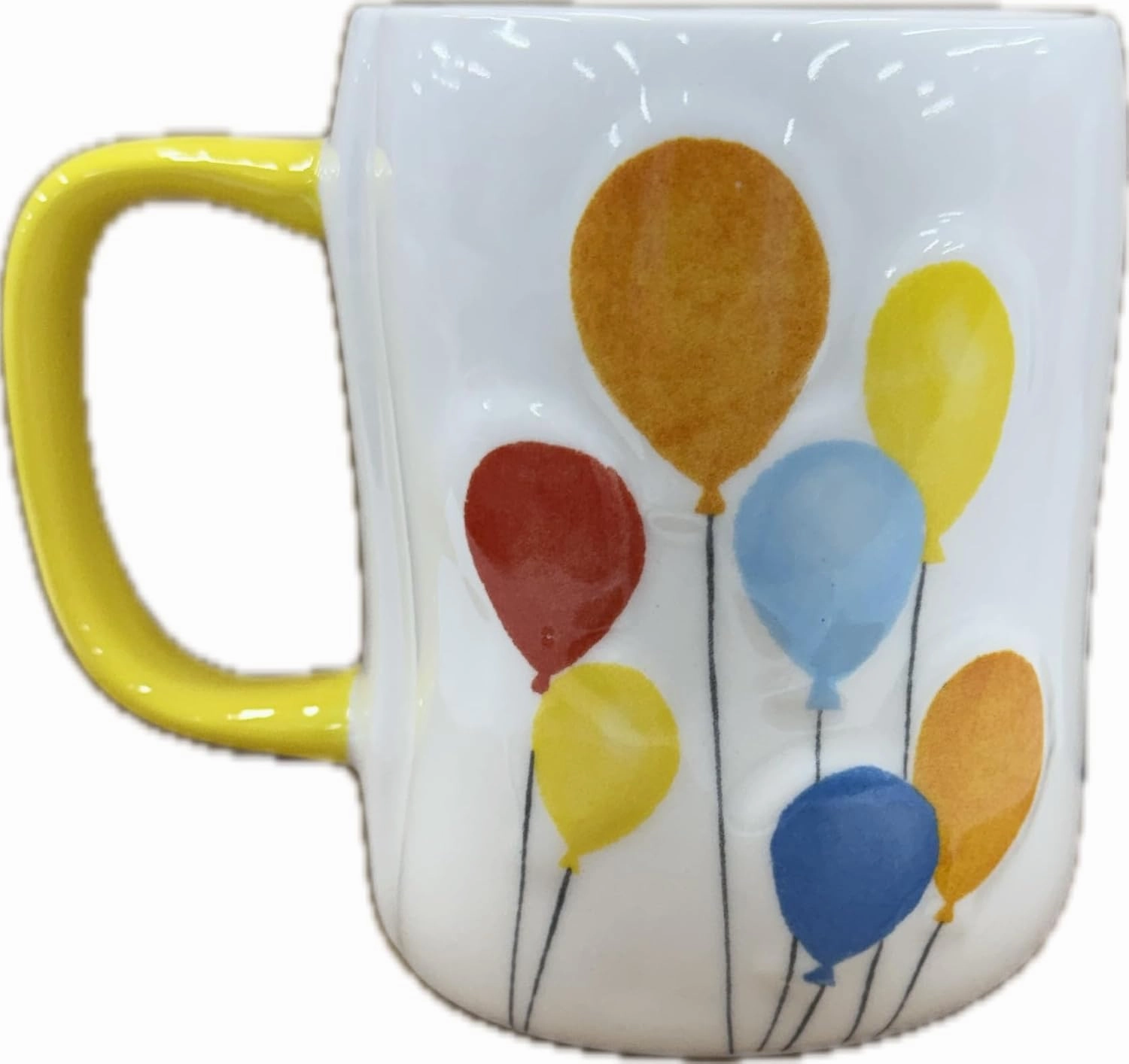 Rae Dunn by Magenta Coffee Mug, Up Up and Away with Balloons