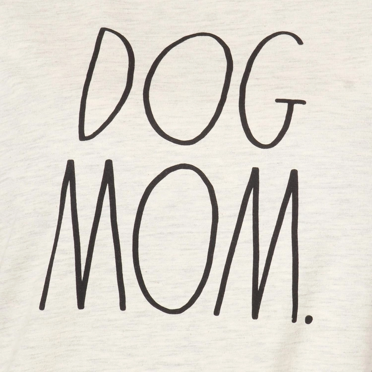 Rae Dunn Women's Short Sleeve Crew Neck Artist Tee Relaxed Fit Full Length Tshirt