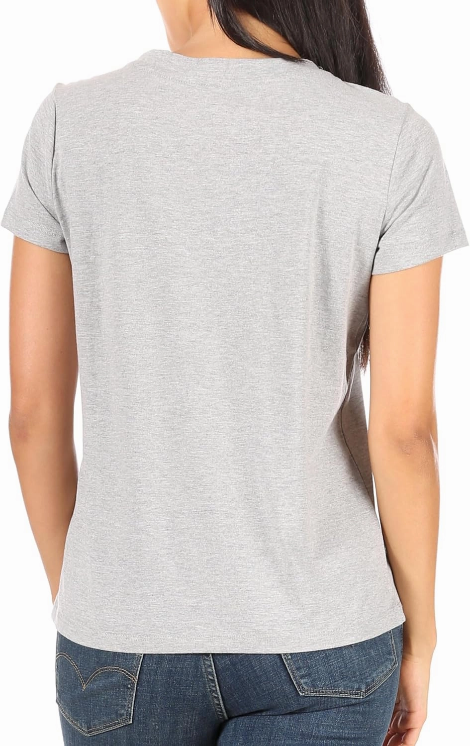 Rae Dunn Women's Short Sleeve Crew Neck Artist Tee Relaxed Fit Full Length Tshirt