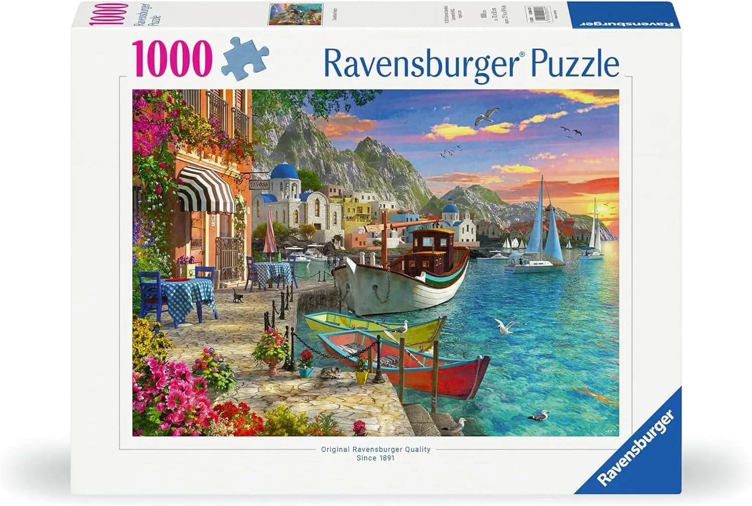 Ravensburger Grandiose Greece 1000 Piece Jigsaw Puzzle for Adults - 12000470 - Handcrafted Tooling, Made in Germany, Every Piece Fits Together Perfectly