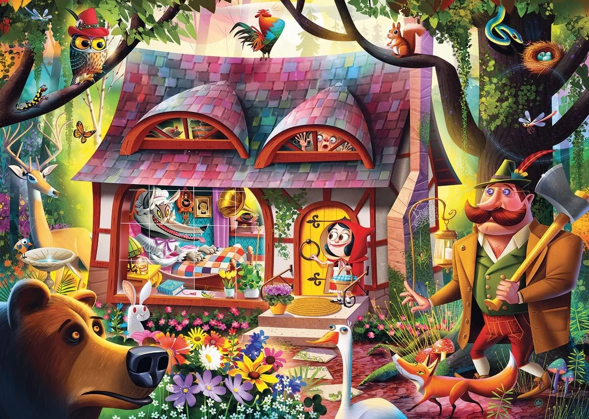 Ravensburger Come in, Red Riding Hood - 1000 Piece Jigsaw Puzzle for All Ages | Unique Softclick Technology | Vibrant Imagery | Sustainable Forestry Practices | FSC Certified Product