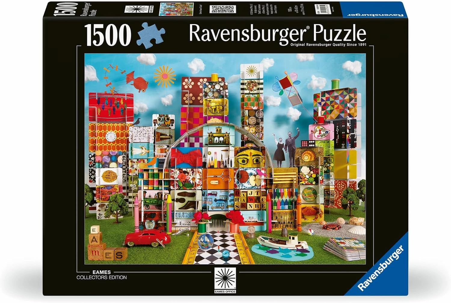 Ravensburger Eames House of Cards Fantasy 1500 Piece Jigsaw Puzzle for Adults - 12000434 - Handcrafted Tooling, Made in Germany, Every Piece Fits Together Perfectly