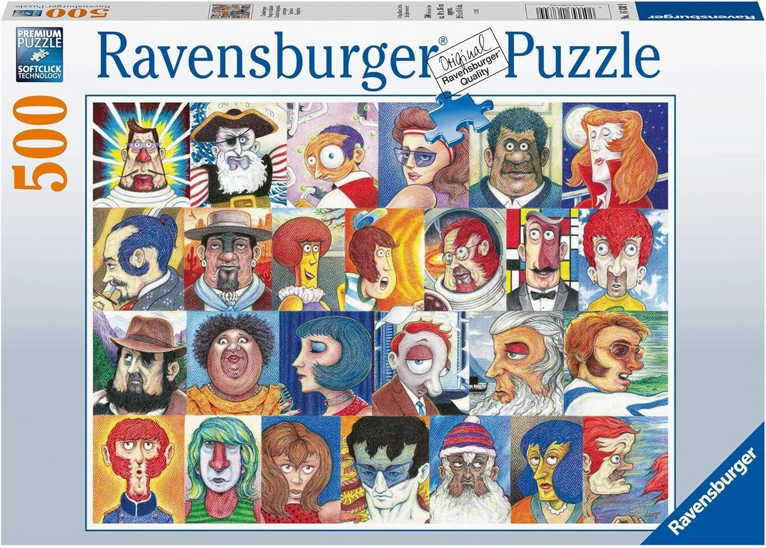 Ravensburger Typefaces 500 Pieces Jigsaw Puzzle for Adults - 16830 - Every Piece is Unique, Softclick Technology Means Pieces Fit Together Perfectly