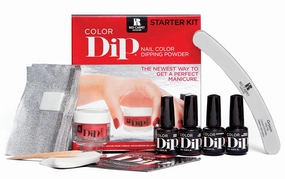 RC Red Carpet Manicure Dip Nail Powder Starter Kit - No UV/LED Needed, Long-Lasting, Non-Irritating, Odorless, Vibrant, Up to 21 Days Wear, Easy DIY Manicure at Home.
