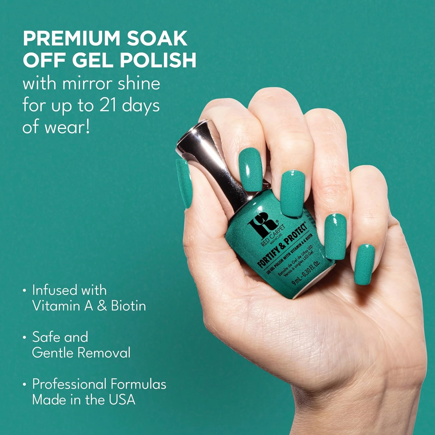RC Red Carpet Manicure Kit 2 Fortify & Protect Bundle Brights - Soak Off Gel Polish for Long-Lasting, Vibrant, Professional Quality, High Shine, Chip-Resistant.