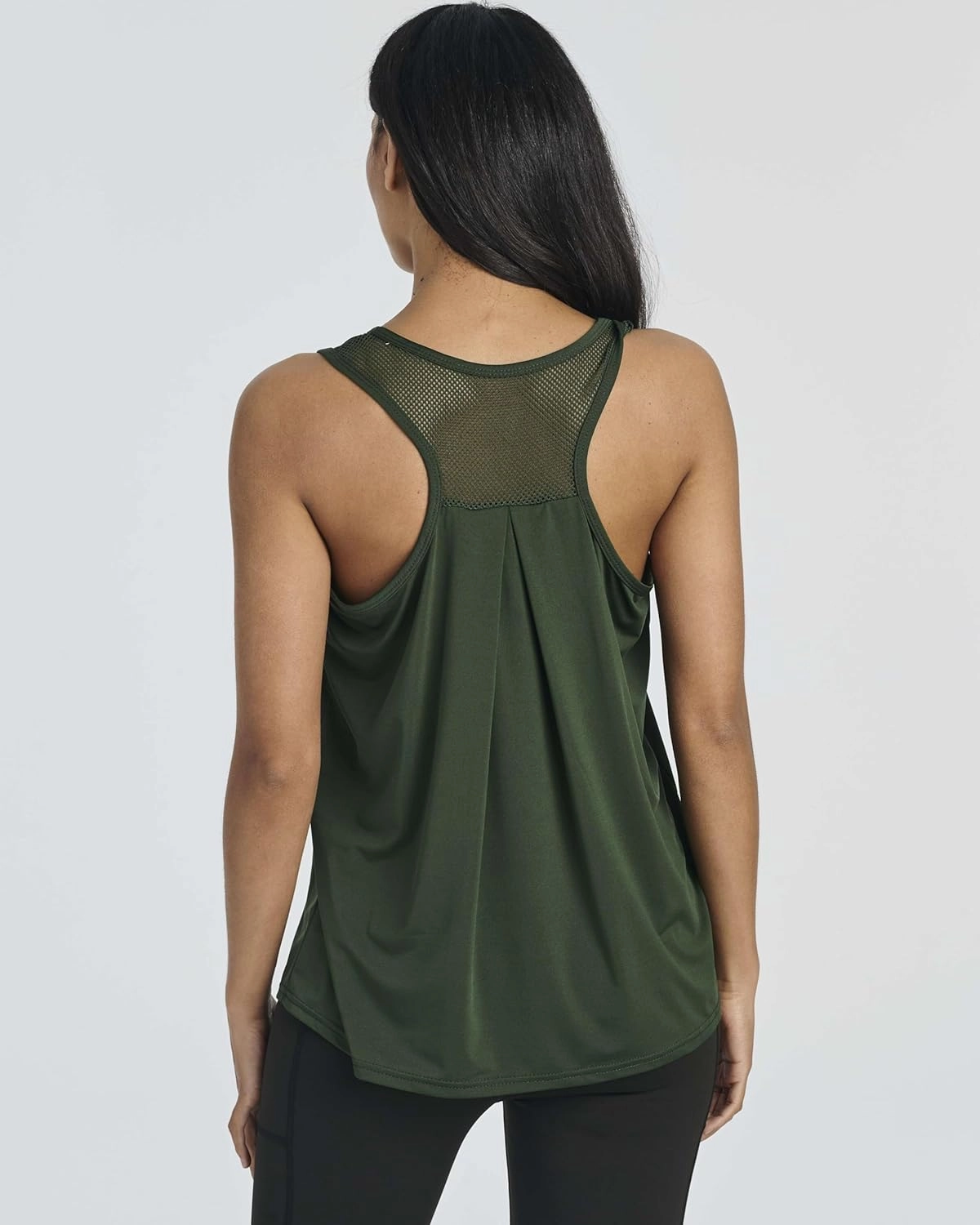 Real Essentials 5 Pack: Women's Racerback Workout Tank Top Mesh Back Dry-Fit Sleeveless Running Gym (Available in Plus Size)