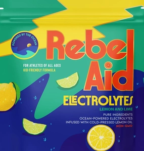 Rebel Aid_Lemon and Lime Electrolytes | Hydration Drink Mix | 14 Count | Non-GMO | CLEANEST Ingredients ON The Market | Nothing Artificial | Great for Kids and Teens