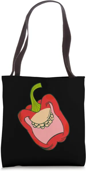 Red Bellpepper Nourishing Fruits And Vegetables Tote Bag