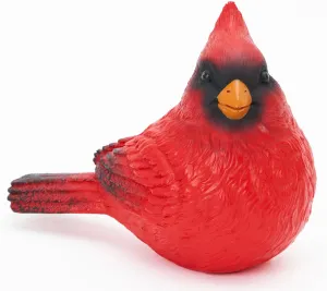 Red Cardinal Figurine, 8 inch Resin Vibrant Bird Figurines Home Decor, Red Cardinal Memorial Gifts for Loss of Loved One, Cardinal Bird Statue Decor, Collectiale Bird Lovers Gift
