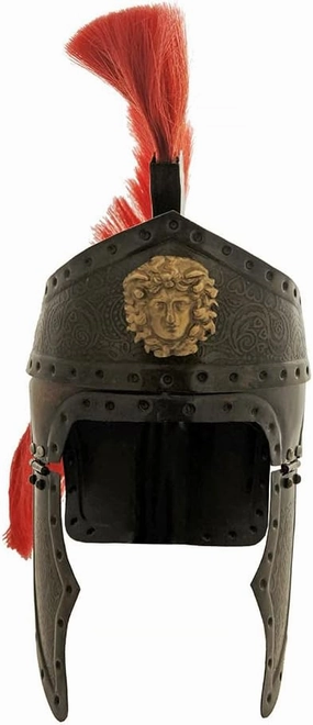 Red Plumed Brass Finished Wearable Replica Roman Centurion Helmet