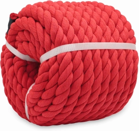 Red Rope 1 inch x 100 feet - Thick Cotton Rope for Swing Hanging Landscaping Tug of War