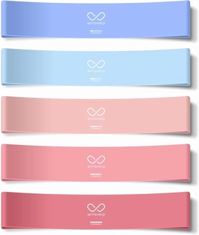 Resistance Bands - Premium Latex Band Set   Travel Bag Exercise Home Workout Manual Resistance Loops Flexibility Equipment Stretching Elastic Leg Yoga Squat Stretch Exercise Gym Mini Bands Working Out