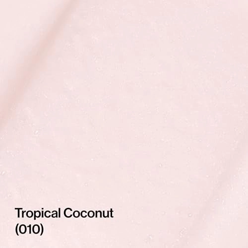 Revlon Lip Balm, Kiss Tinted Lip Balm, Face Makeup with Lasting Hydration, SPF 20, Infused with Natural Fruit Oils, 010 Tropical Coconut, 0.09 Oz (Pack of 2)