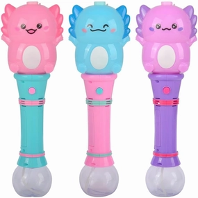 Rhode Island Novelty 12" Light-Up Axolotl Bubble Wand