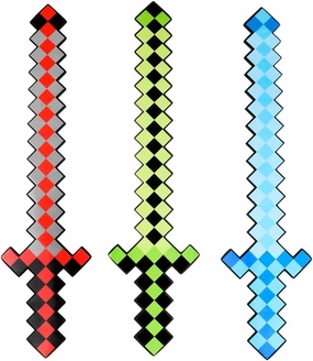 Rhode Island Novelty 24" Pixel Foam Sword, 1 Piece per Order