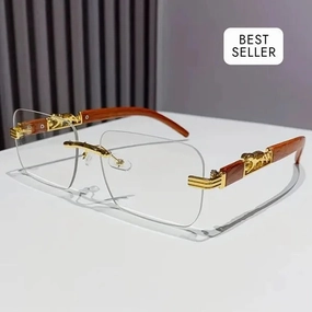 RICH CHAMPAGNE LEOPAR EYEWEAR