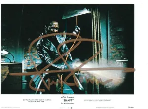 Richard Roundtree REAL hand SIGNED 4x6" Shaft Movie Photo #1 COA Autographed