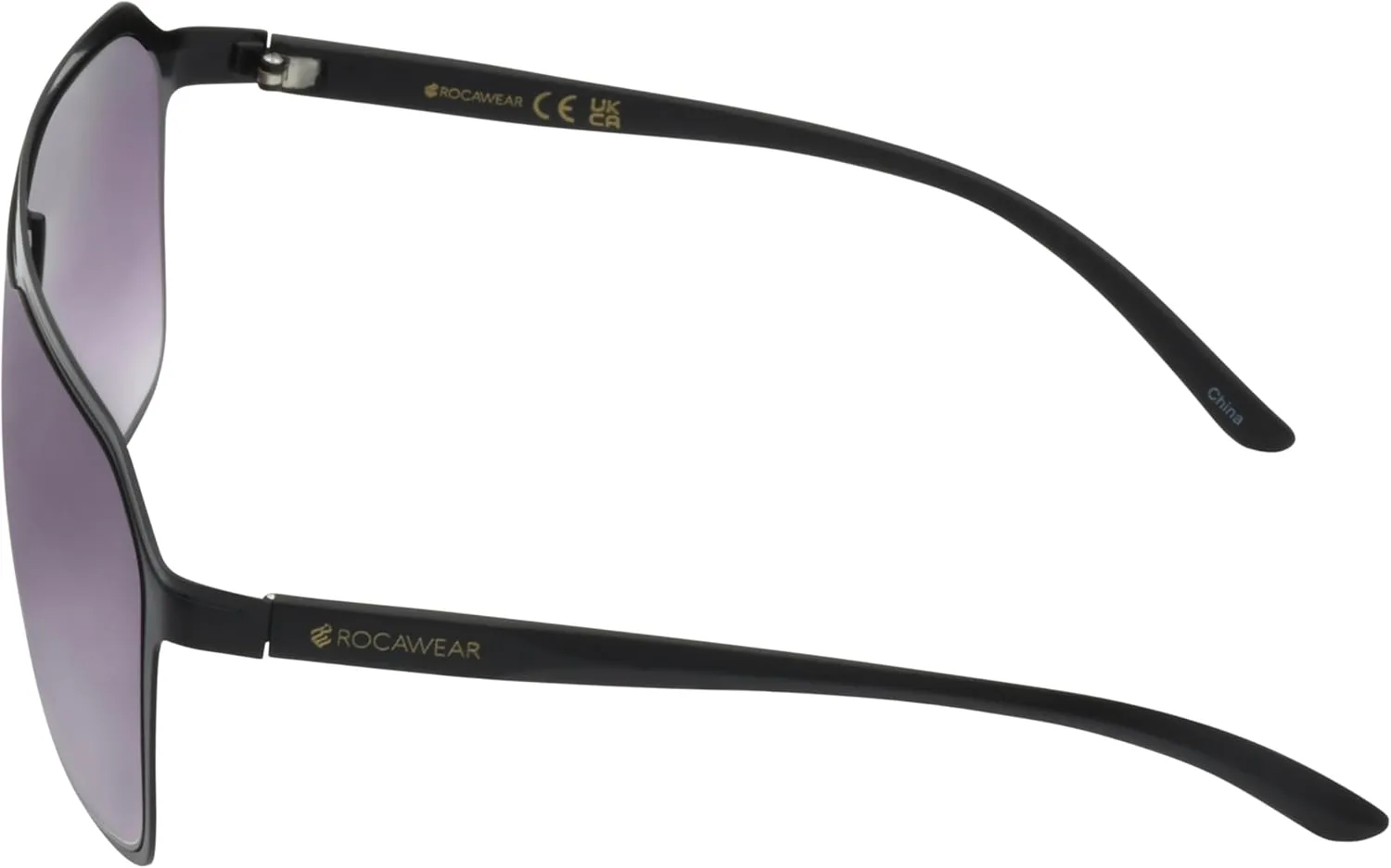 Rocawear R1556 Metal Shield Uv400 Protective Rectangular Sunglasses. Gifts for Men with Flair, 143 Mm