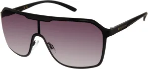 Rocawear R1556 Metal Shield Uv400 Protective Rectangular Sunglasses. Gifts for Men with Flair, 143 Mm