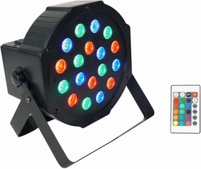 Rockville Battery PAR 50 18W LED DMX Wash Up-Light, Rechargeable Battery, Remote Control, RGB Color Mixing, Sound Activated, Perfect for DJs, Clubs, Parties, Weddings