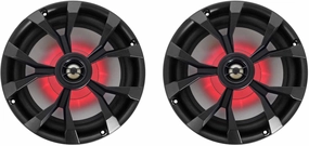 Rockville RKL80MB 900 Watt 8-Inch 2-Way Marine Boat Speakers (2), IP66 Waterproof, Beat-Sync LED Lights, Rustproof Design, Perfect for Boats and ATVs