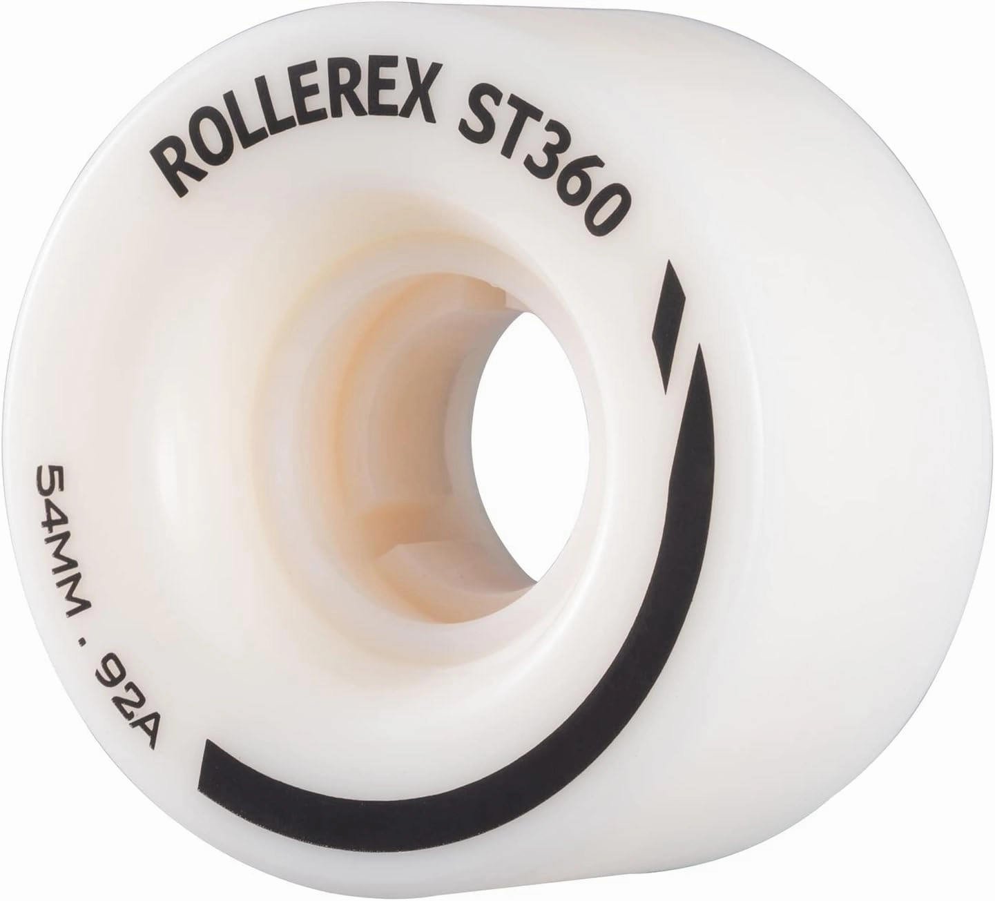 Rollerex ST360 92A Roller Skate Wheels (8-Pack) (Color Options) - Indoor Outdoor - Use for Quad Skate Wheel Replacement (Prime White)